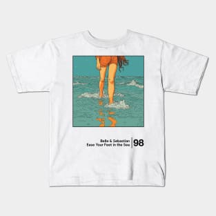 Ease Your Feet in the Sea / Graphic Artwork Design Kids T-Shirt